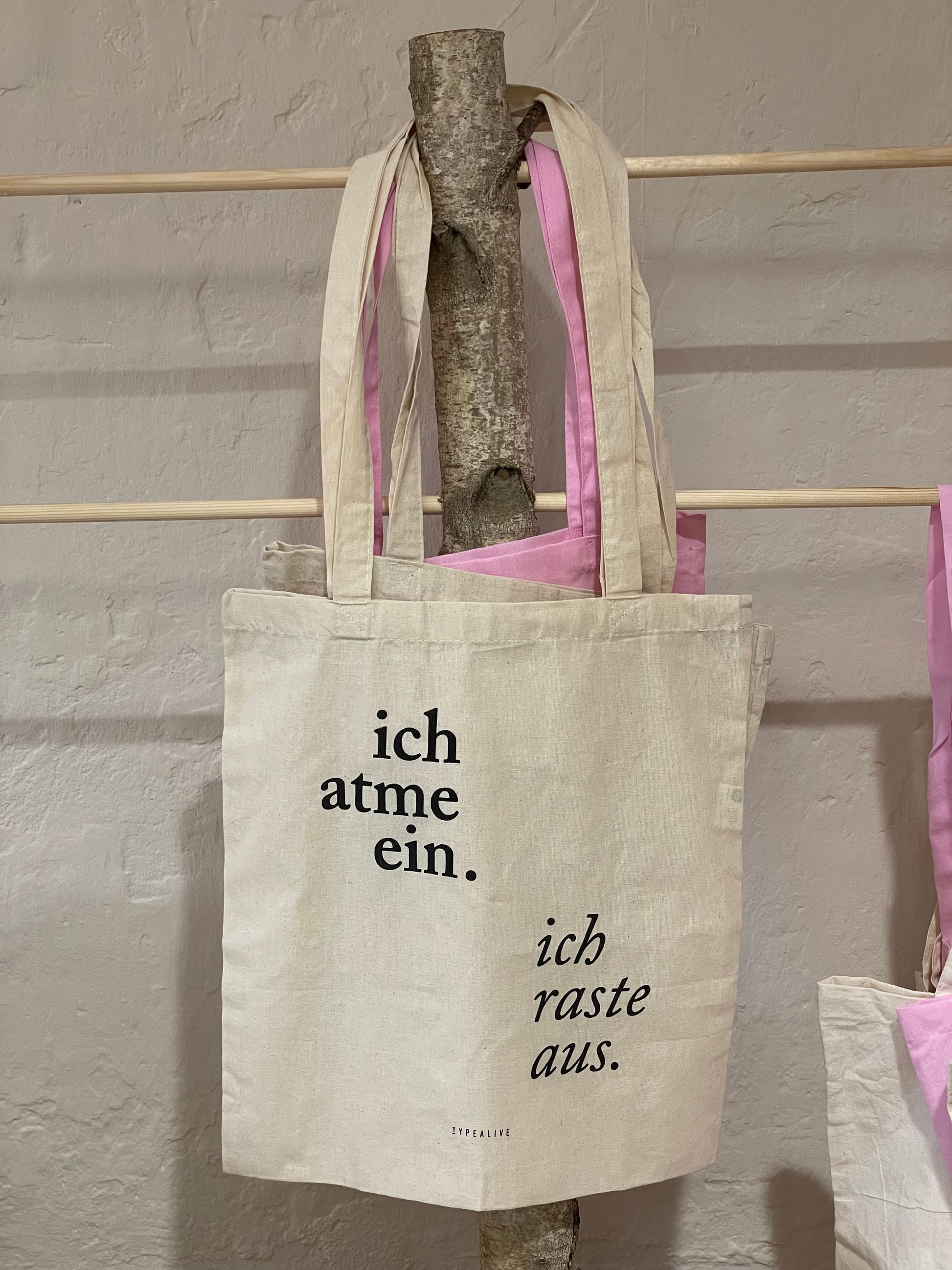 Jutebeutel "ich raste aus"
