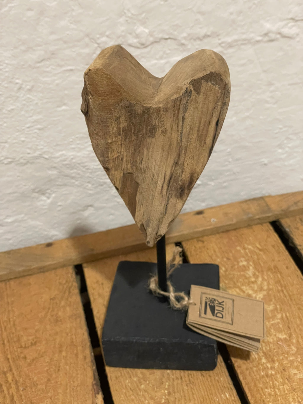 Herz Teak Holz klein
