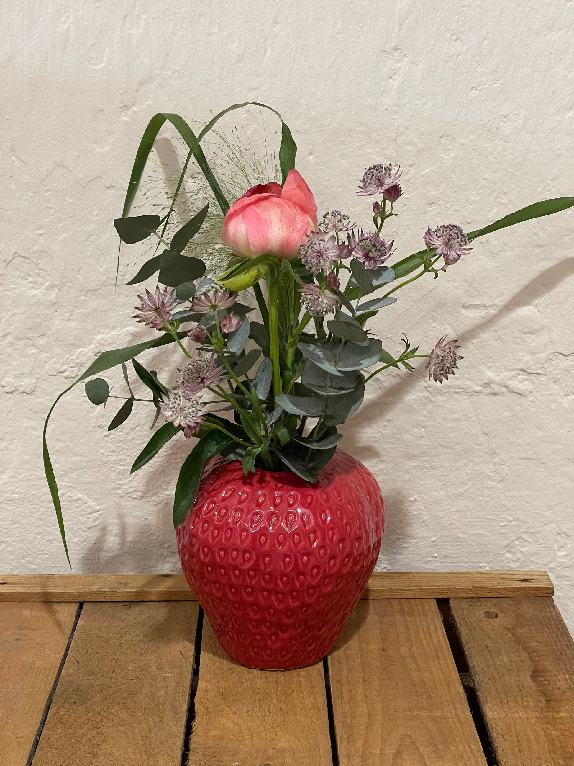 Erdbeer-Vase groß