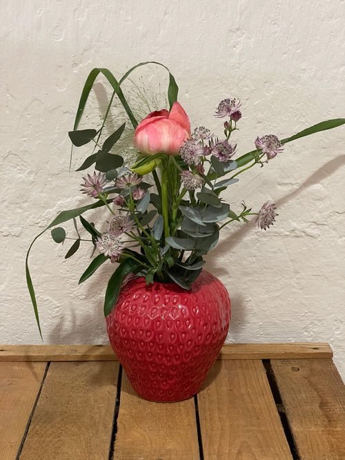 Erdbeer-Vase groß
