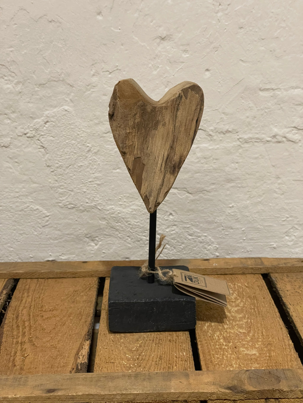 Herz Teak Holz klein