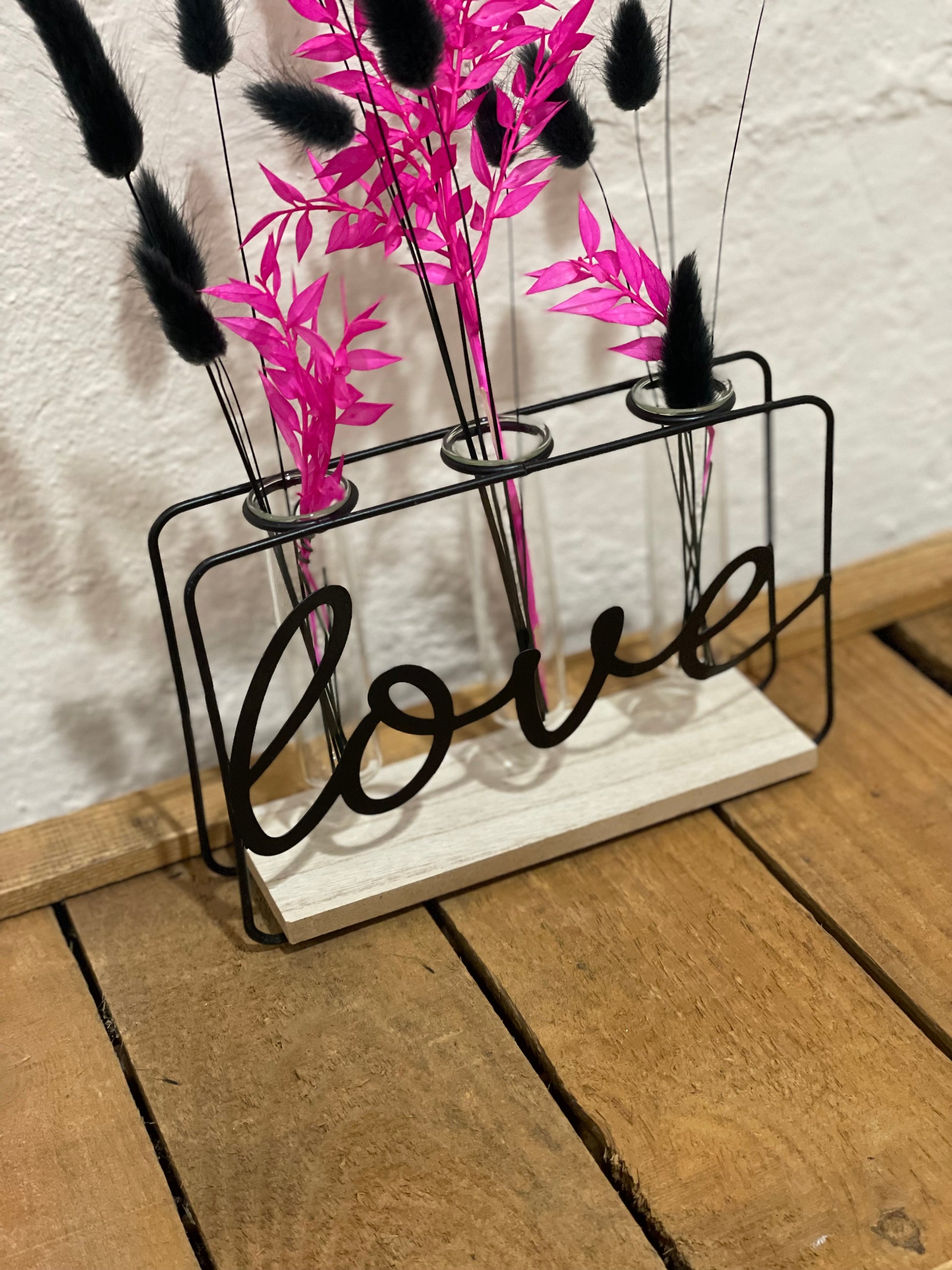 Metallständer "love" groß