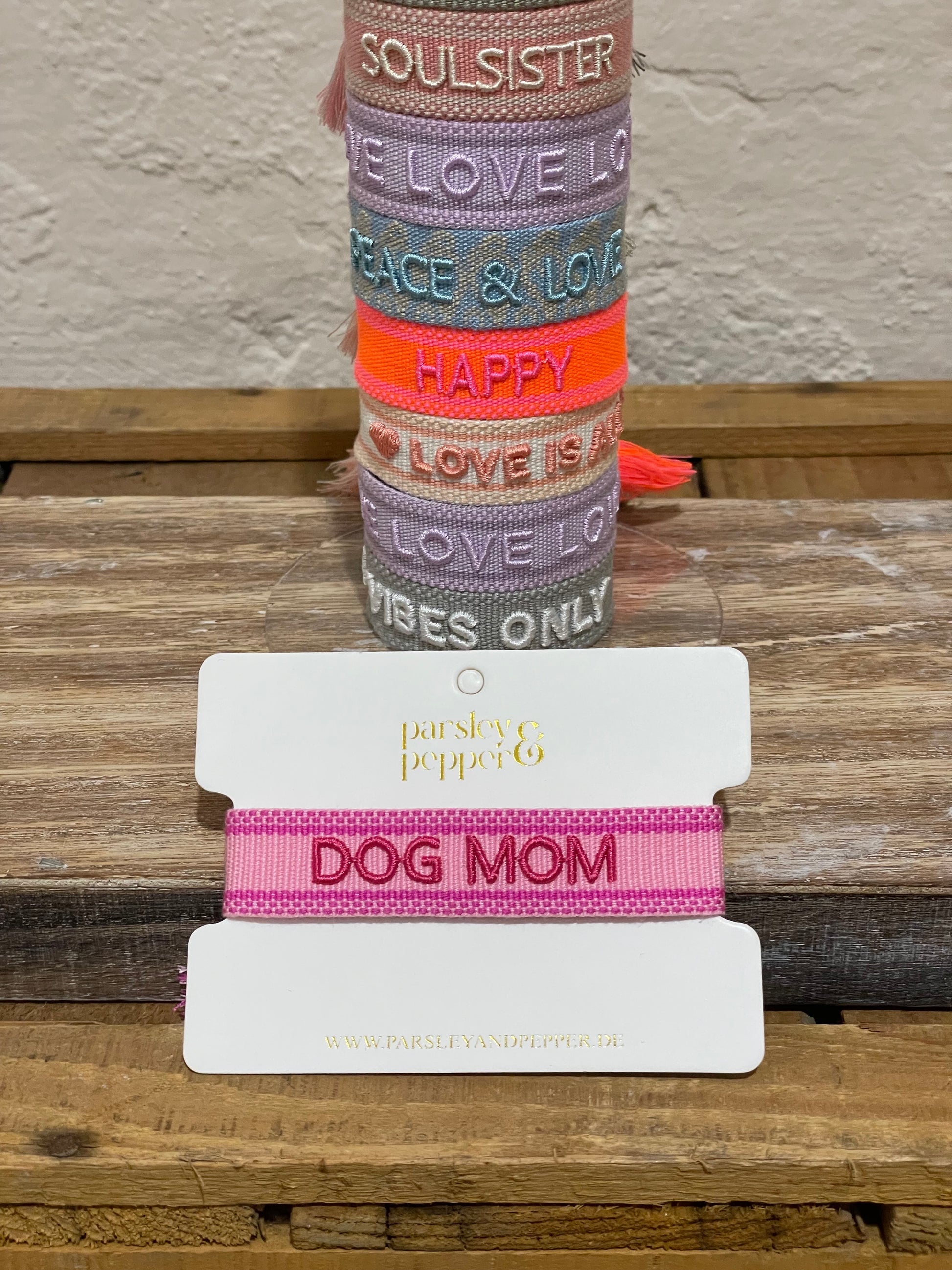 Statement-Armband "DOG MOM"