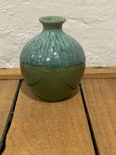 Vase seegrün -L-