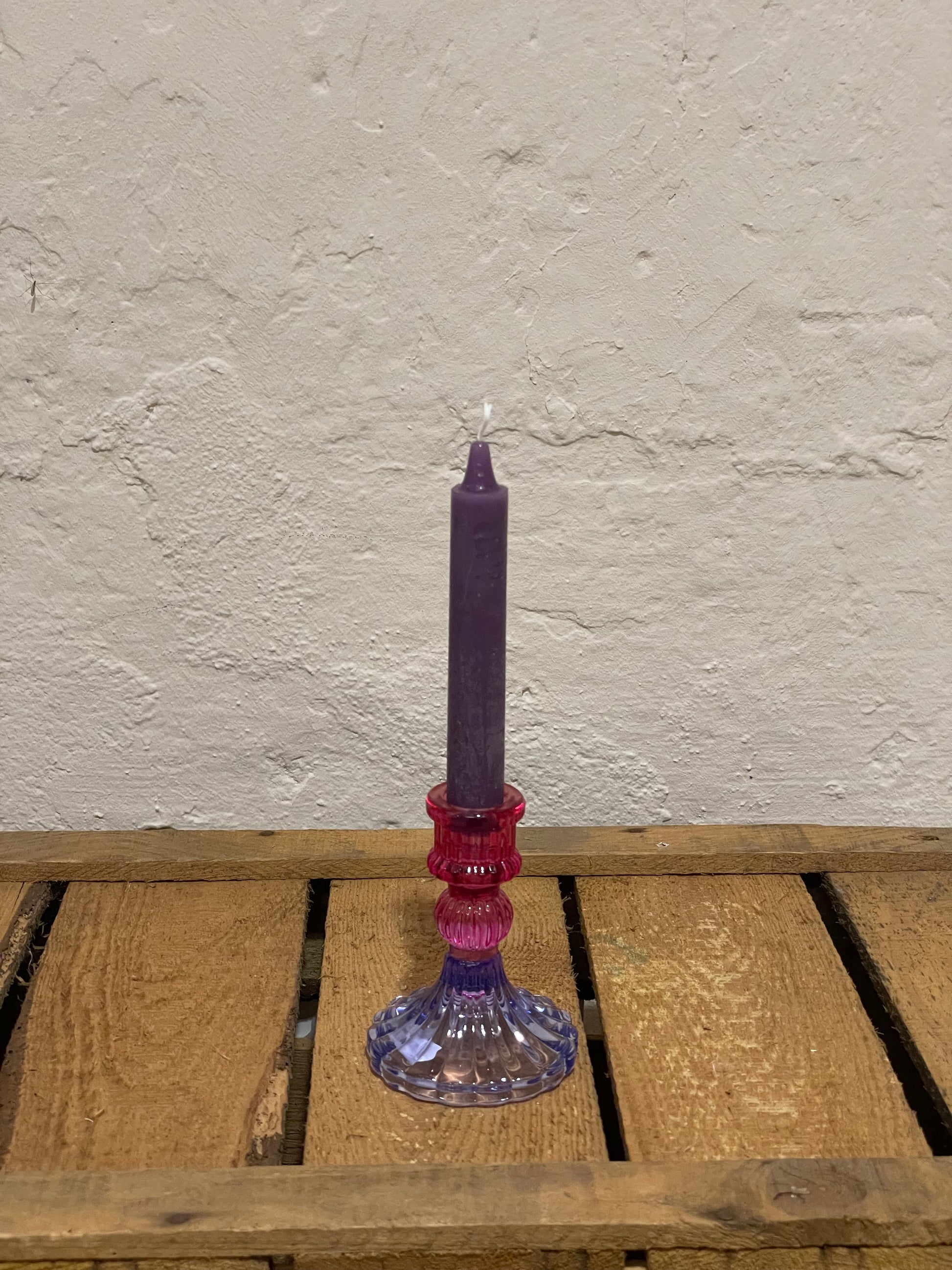 Kerzenständer pink-lila