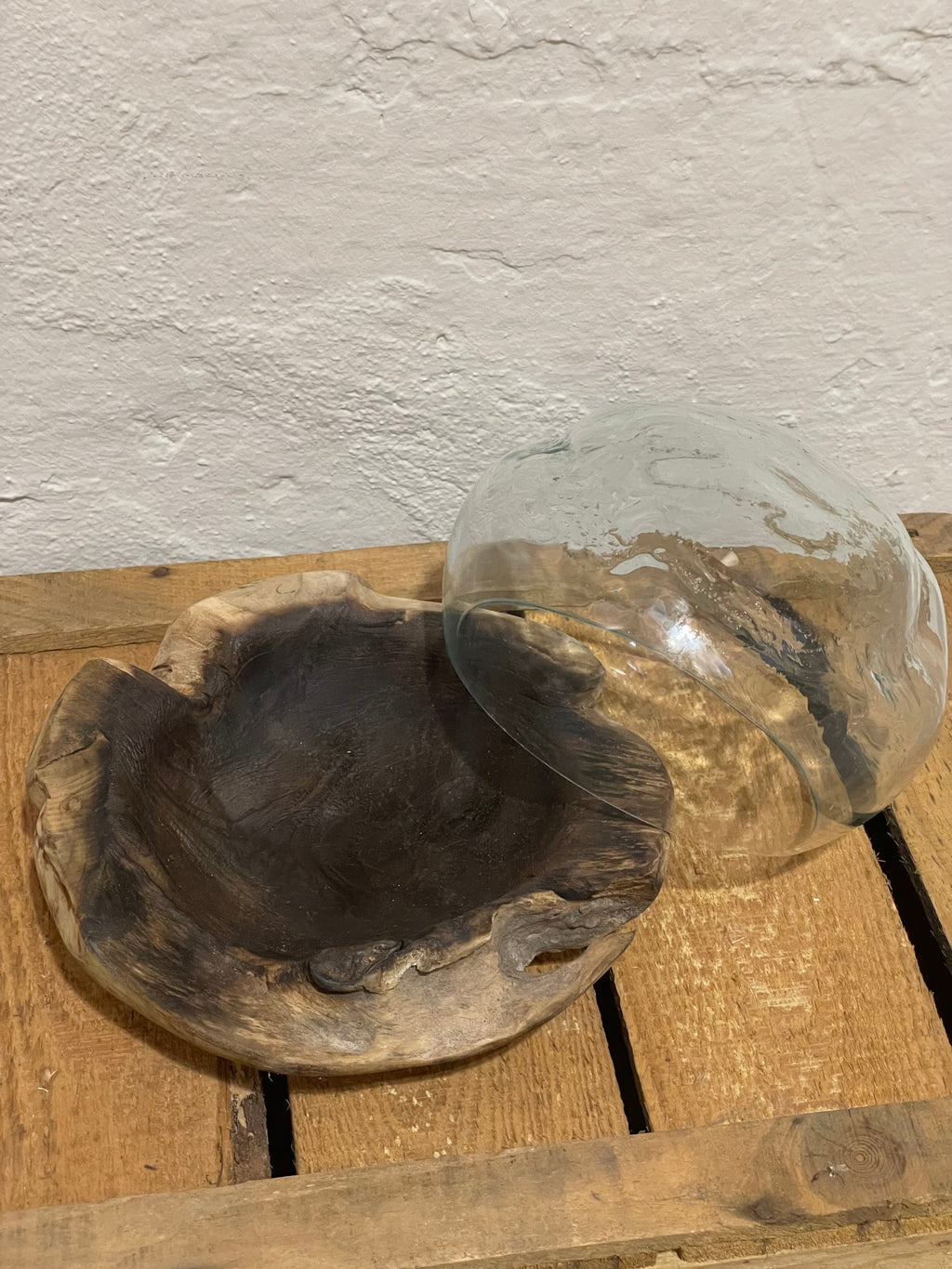 Teak-Holz Deko Schale