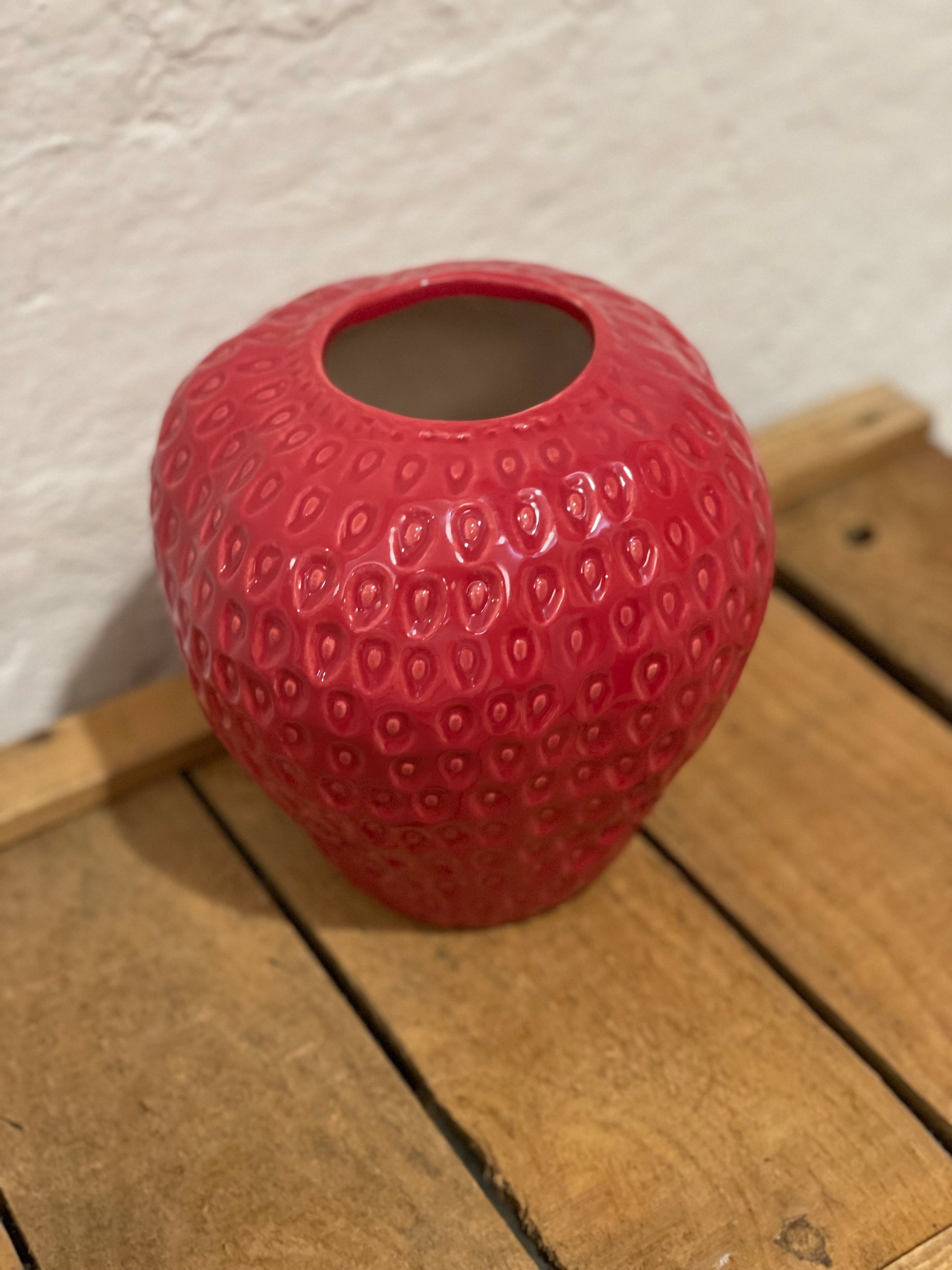 Erdbeer-Vase groß
